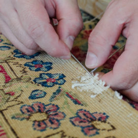 Rug repairing process